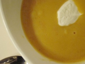 Squash soup (photo credit Wikimedia)