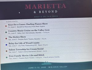 Events Calendar Mid Ohio Valley June 5 to June 11 2026